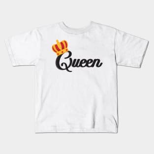 'Queen with Gold Crown' Awesome Costume Halloween Shirt Kids T-Shirt